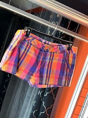 Arizona Jean Co. Vibrant Sunset Plaid Summer Shorts 🌅